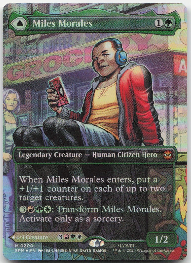 Miles Morales (0200) (Borderless) M Marvel's Spider-Man 200 NM