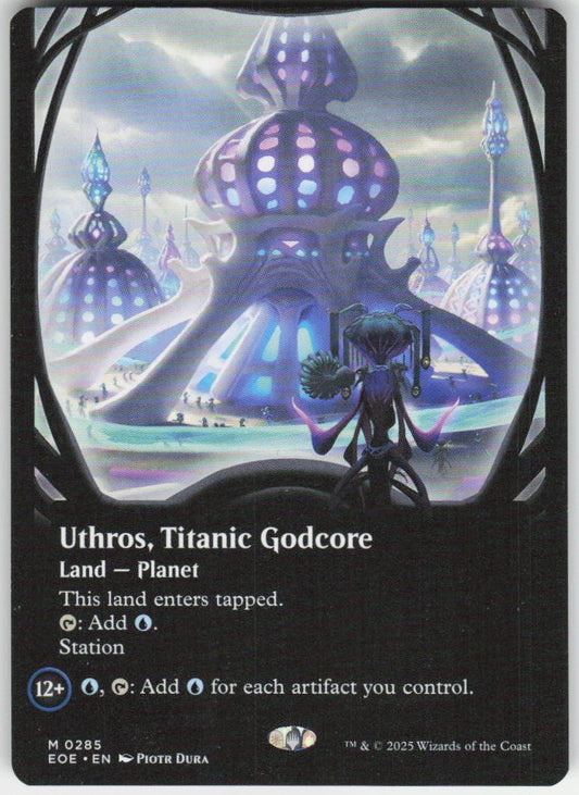 Uthros, Titanic Godcore (Borderless) M Edge of Eternities 285 NM