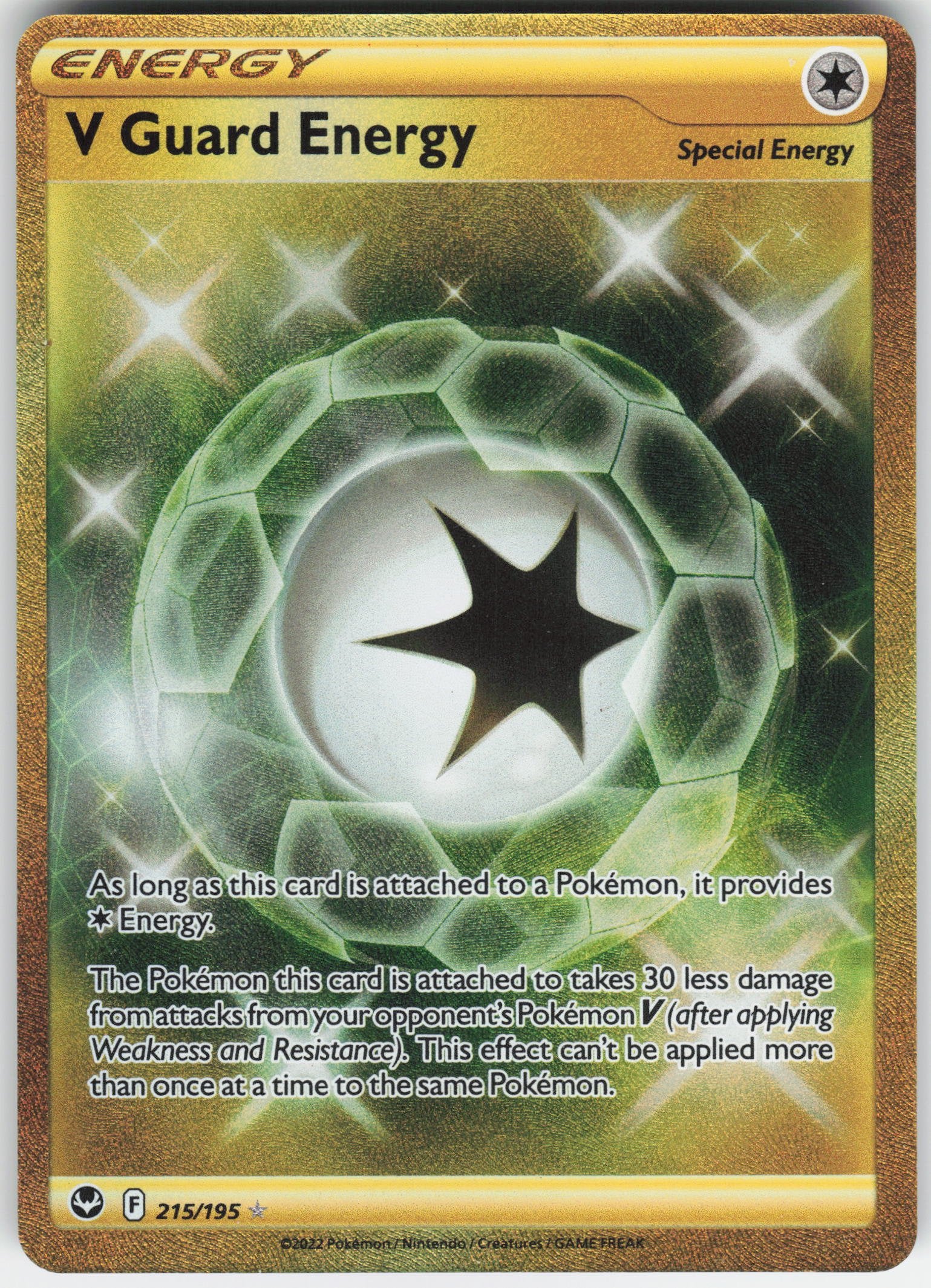 V Guard Energy (Secret) Secret Rare SWSH12: Silver Tempest 215/195 NM