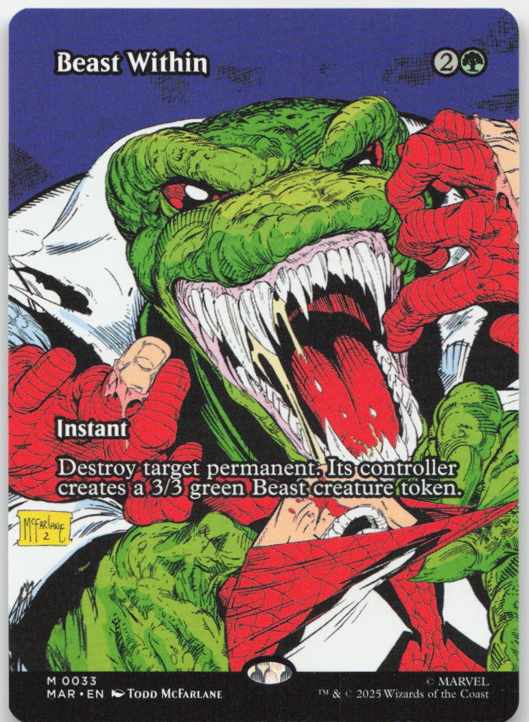 Beast Within (Borderless) M Marvel Eternal-Legal 33 NM