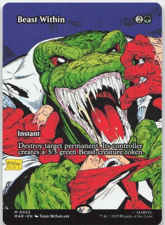 Beast Within (Borderless) M Marvel Eternal-Legal 33 NM