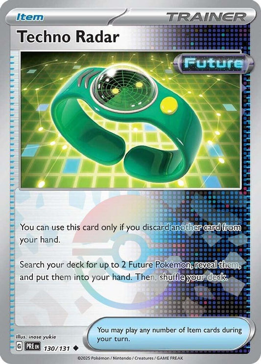 Techno Radar (Poke Ball Pattern) 130/131 Uncommon Prismatic Evolutions Holo NM/M