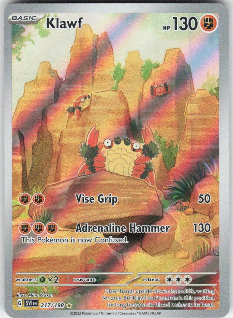 Klawf - Illustration Rare SV01: Scarlet & Violet Base Set 217/198 NM