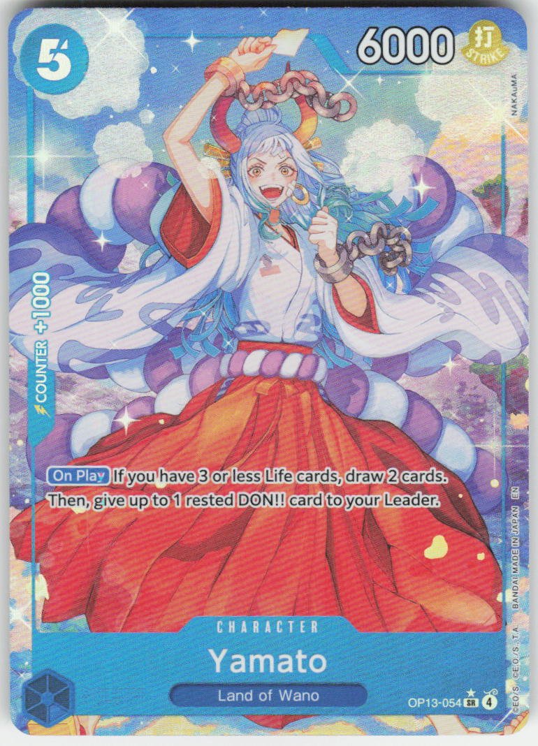 Yamato (Alternate Art) SR Carrying On His Will OP13-054 NM