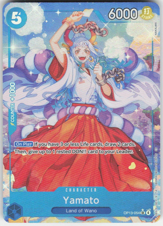 Yamato (Alternate Art) SR Carrying On His Will OP13-054 NM