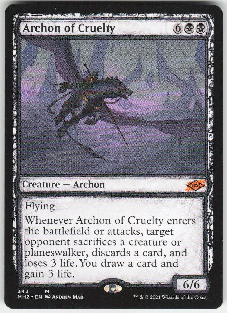 Archon of Cruelty (Showcase) M Modern Horizons 2 342 NM