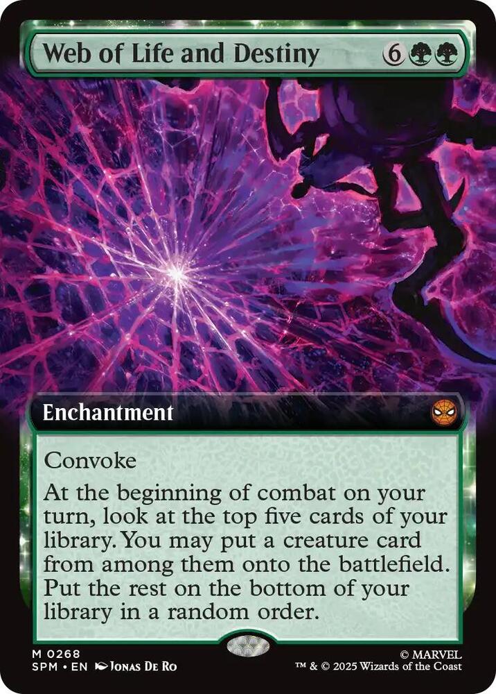 Web of Life and Destiny (Extended Art) 268 Foil Mythic Marvel's Spider-Man NM/M