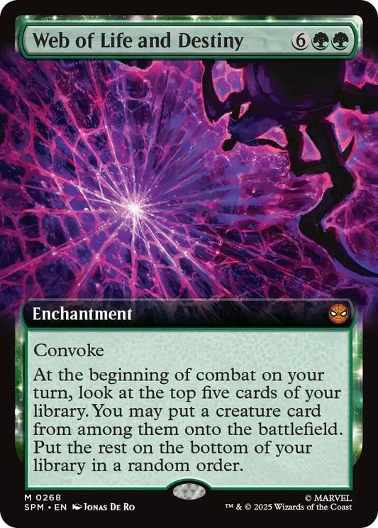 Web of Life and Destiny (Extended Art) 268 Foil Mythic Marvel's Spider-Man NM/M