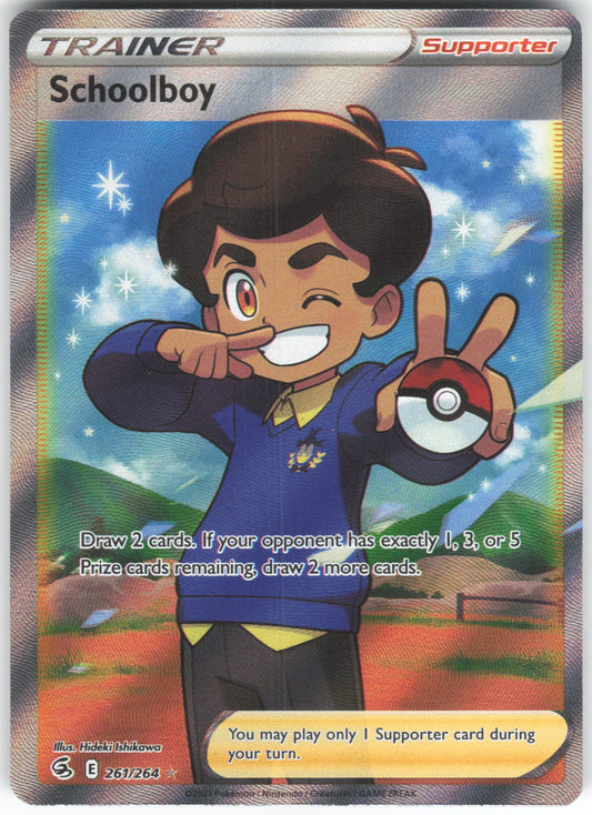 Schoolboy (Full Art) Ultra Rare SWSH08: Fusion Strike 261/264 NM