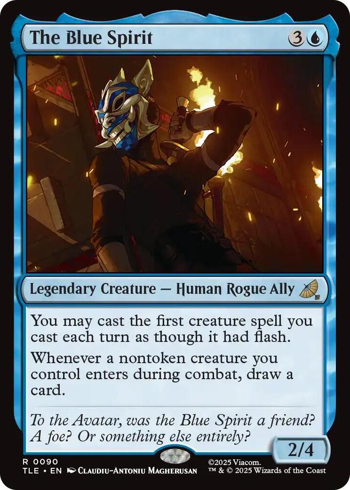 The Blue Spirit 90 Rare Avatar: The Last Airbender: Eternal-Legal Foil NM/M