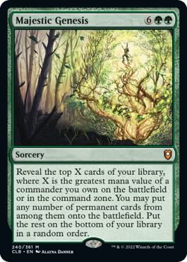 Majestic Genesis 240 Mythic Commander Legends: Battle for Baldur's Gate NM/M
