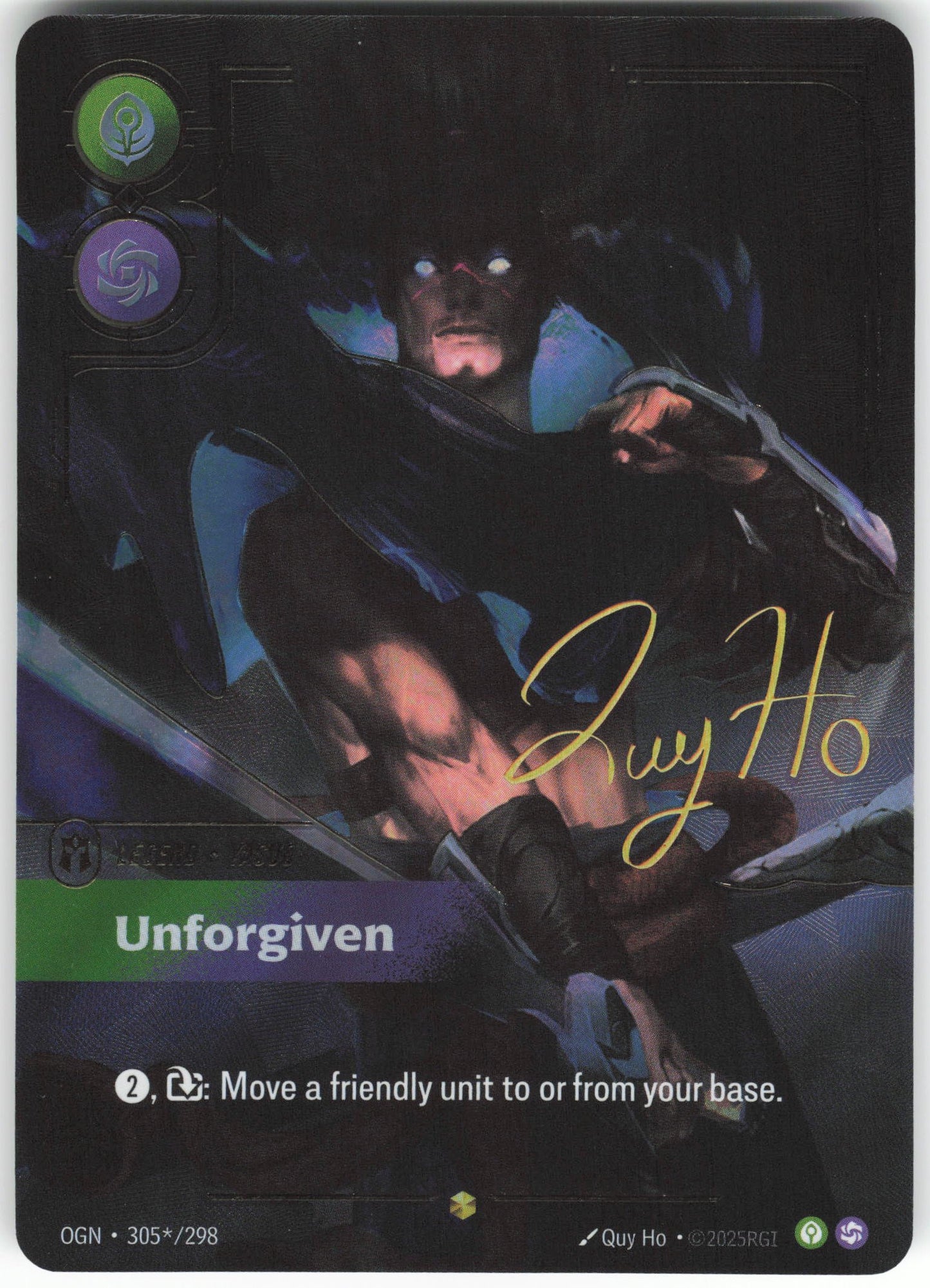 Yasuo - Unforgiven (Signature) Showcase Origins 305*/298 NM