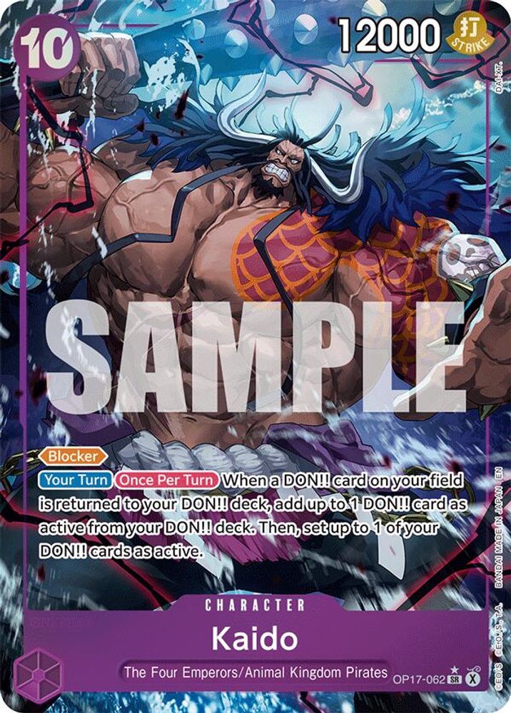 Kaido (062) (Alternate Art) OP17-062 The World's Strongest Warriors NM/M