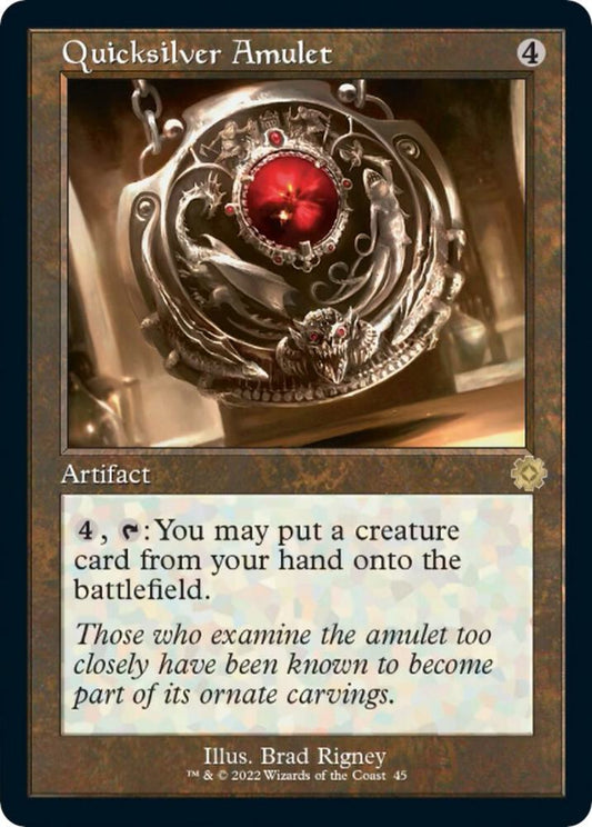 Quicksilver Amulet 45 Rare The Brothers' War: Retro Frame Artifacts NM/M
