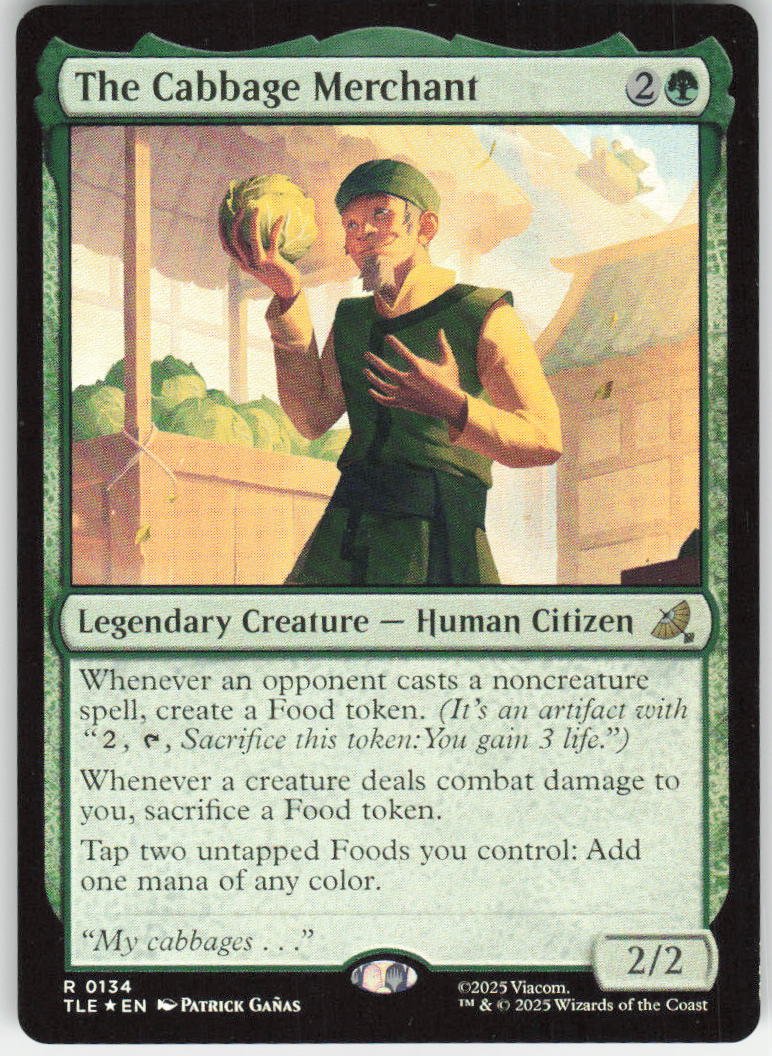 The Cabbage Merchant (Foil) R Avatar: The Last Airbender: Eternal-Legal 134 NM