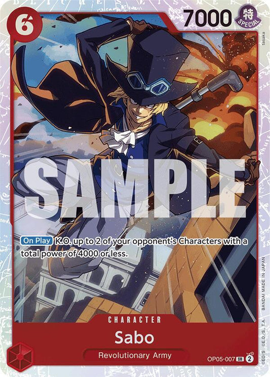 Sabo (Reprint) OP05-007 Super Rare Premium Booster -The Best- NM/M