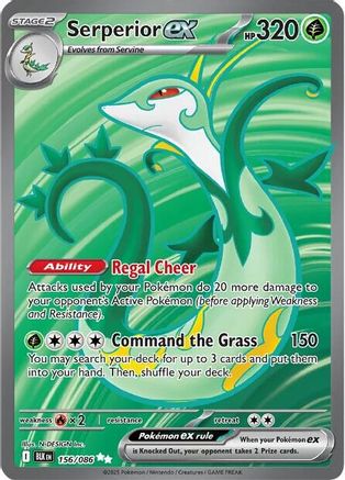 Serperior ex 156/086 Ultra Rare Black Bolt Holo NM/M