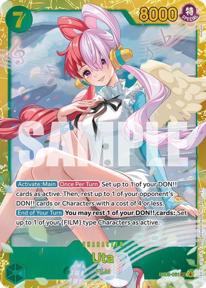 Uta (061) EB03-061 Secret Rare Extra Booster: One Piece Heroines Edition NM/M