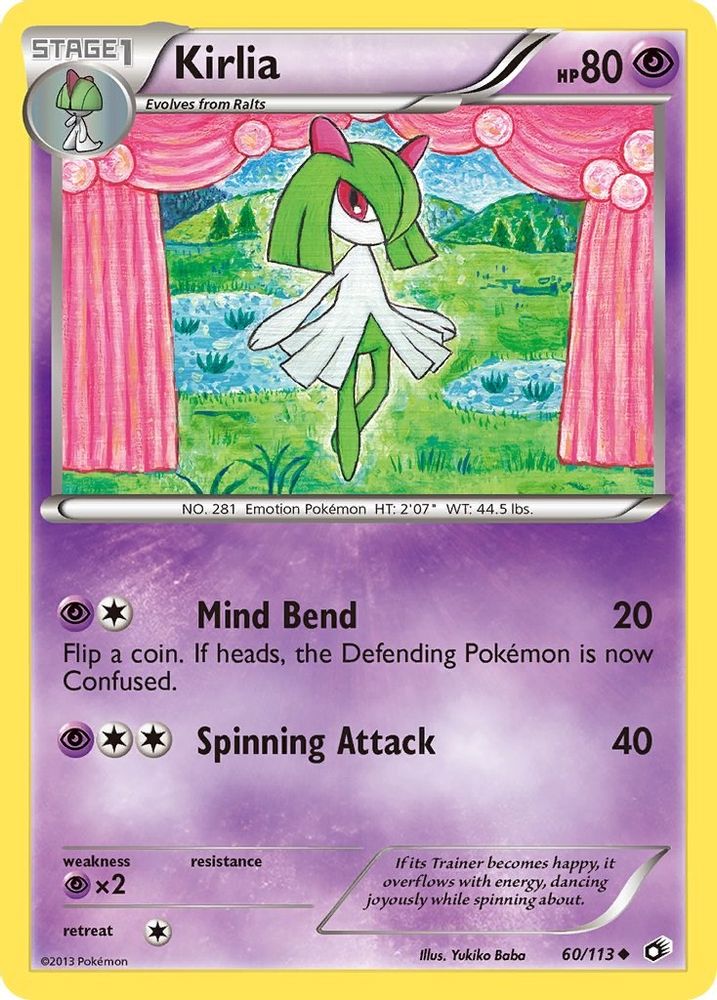 Kirlia 60/113 Uncommon Legendary Treasures NM/M