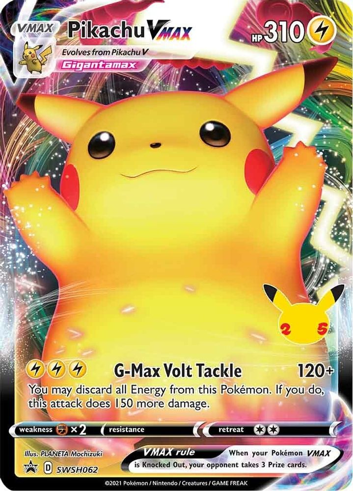 Pikachu VMAX SWSH062 Promo Sword & Shield Promo Holo NM/M