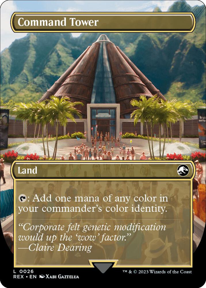 Command Tower (Borderless) 26 Universes Beyond: Jurassic World Collection NM/M