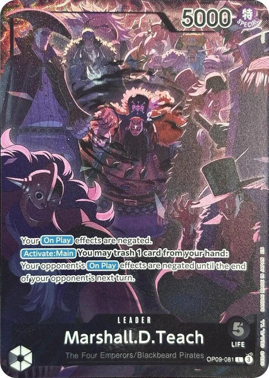 Marshall.D.Teach (English Version 2nd Anniversary Set) OP09-081 One Piece Promotion Cards NM/M
