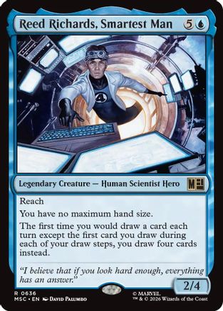 Reed Richards, Smartest Man 636 Foil Rare Commander: Marvel Super Heroes NM/M