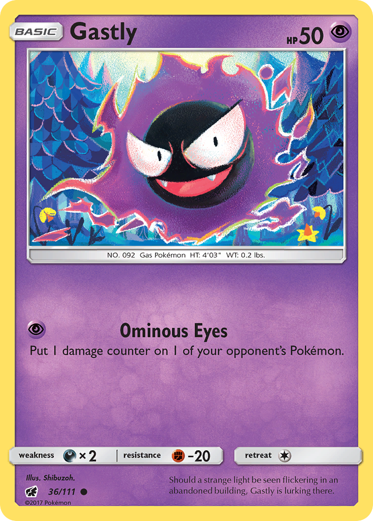 Gastly 36/111 Common Crimson Invasion NM/M