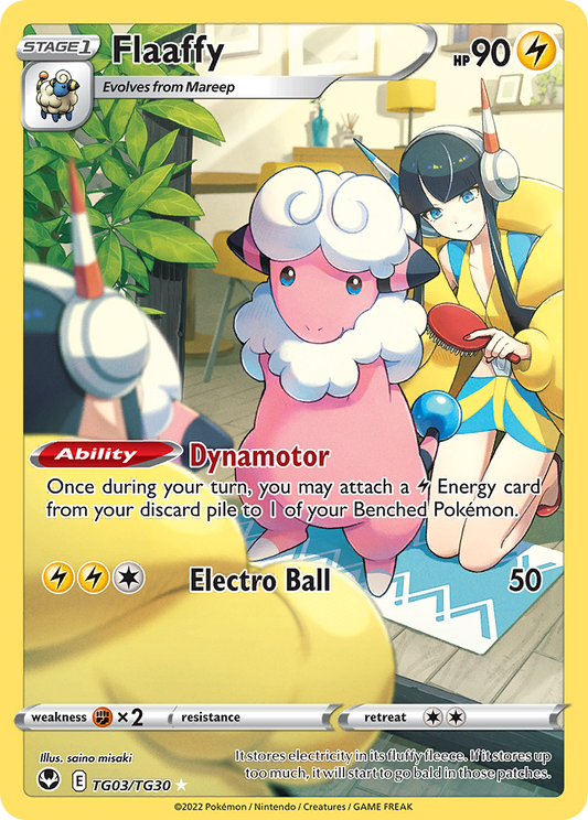 Flaaffy TG03/TG30 Trainer Gallery Rare Silver Tempest Trainer Gallery Holo NM/M