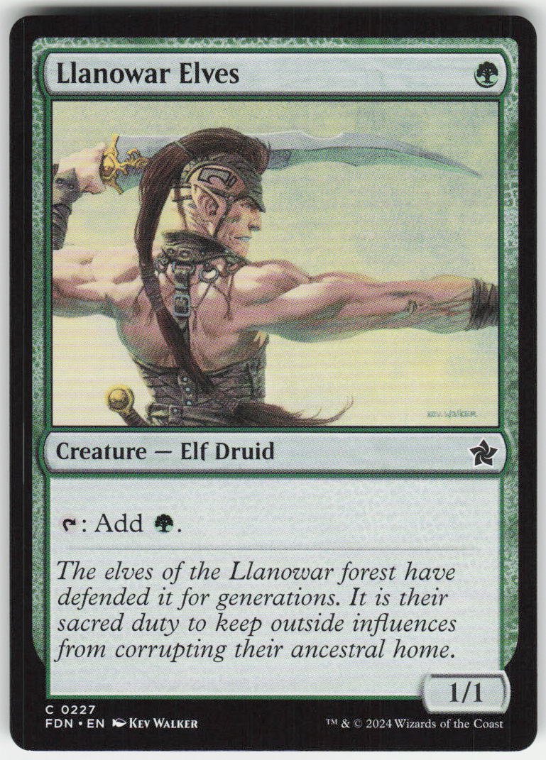 Llanowar Elves C Foundations 227 NM