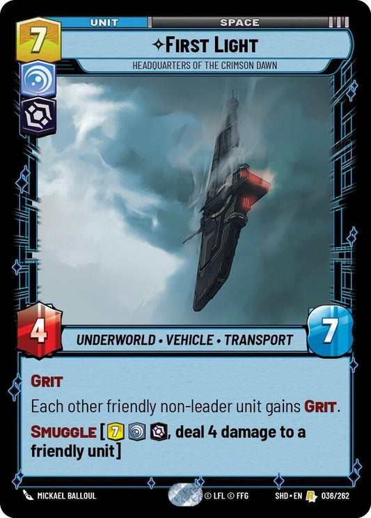 First Light - Headquarters of the Crimson Dawn 036/262 Shadows of the Galaxy NM/M