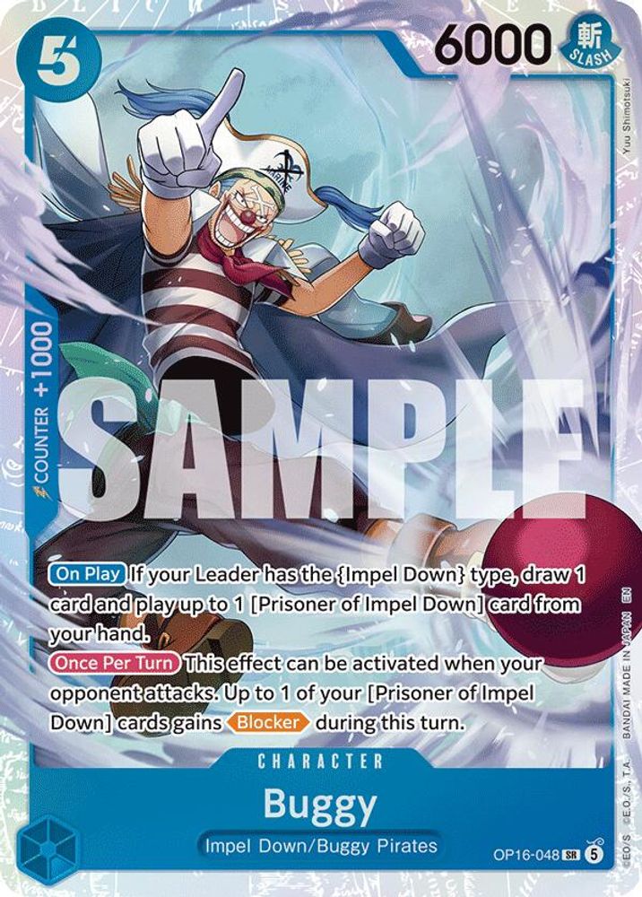 Buggy (048) OP16-048 Super Rare The Time of Battle NM/M
