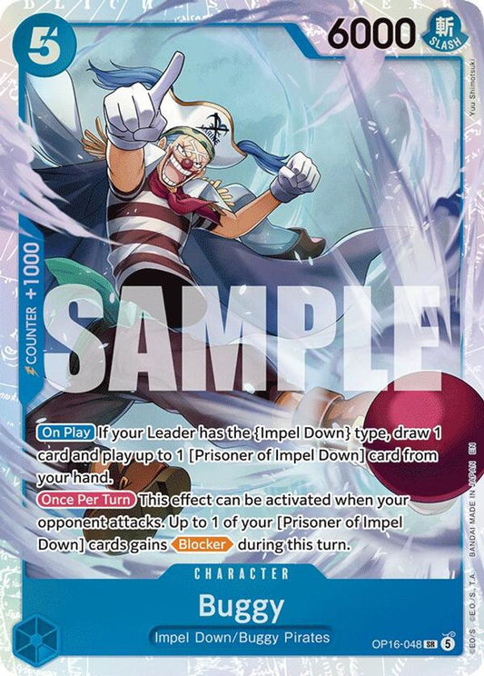 Buggy (048) OP16-048 Super Rare The Time of Battle NM/M