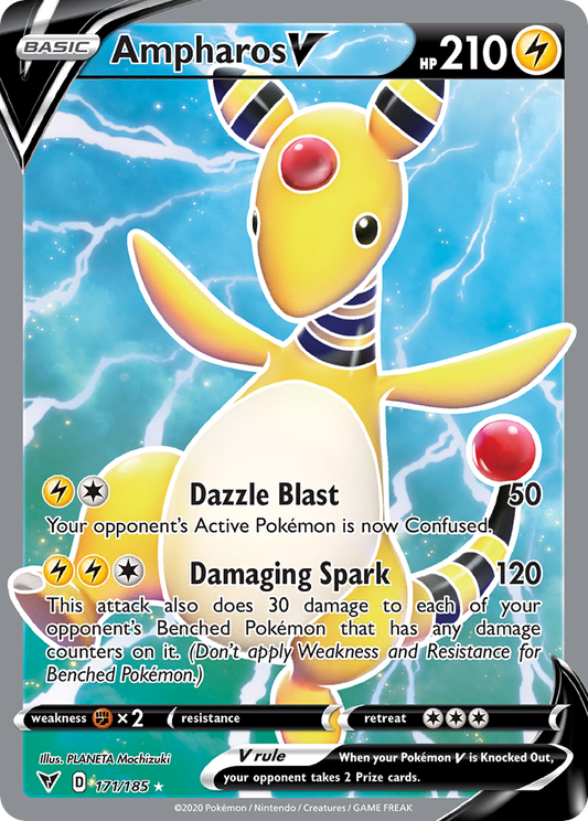 Ampharos V 171/185 Ultra Rare Vivid Voltage NM/M