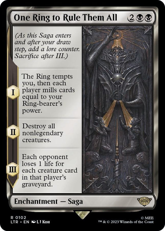 One Ring to Rule Them All 102 Foil Universes Beyond: The Lord of the Rings: Tales of Middle-earth NM/M