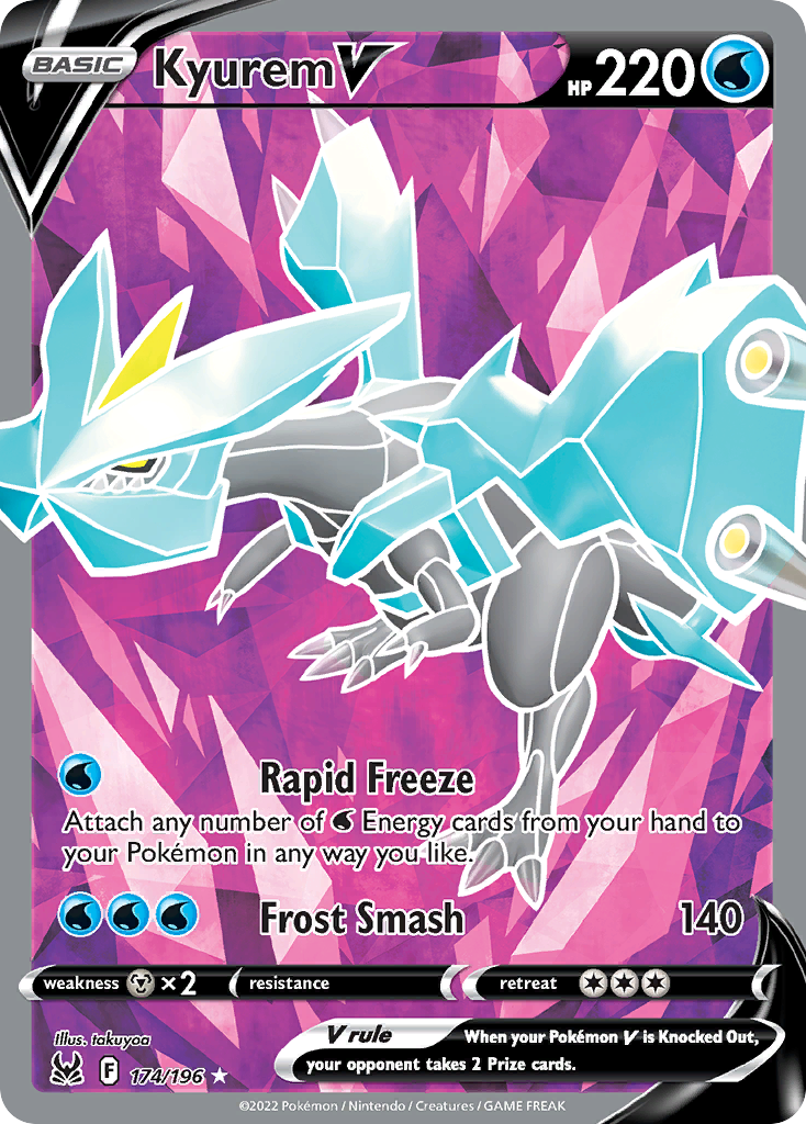 Kyurem V 174/196 Ultra Rare Lost Origin NM/M