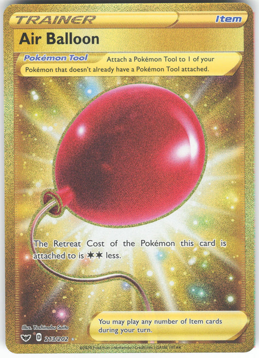 Air Balloon (Secret) Secret Rare SWSH01: Sword & Shield Base Set 213/202 NM