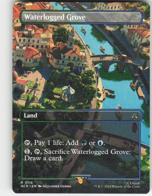 Waterlogged Grove (Borderless) R Universes Beyond: Assassin's Creed 116 NM