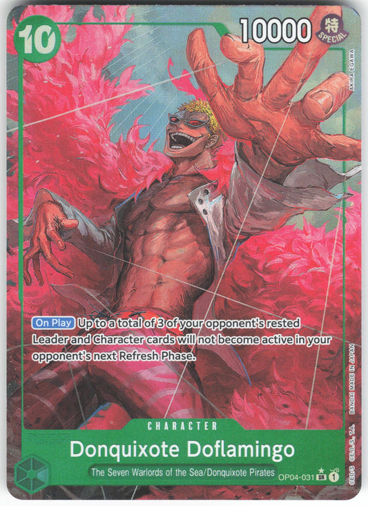 Donquixote Doflamingo (Alternate Art) SR Premium Booster -The Best- OP04-031 NM