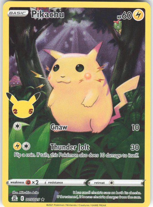 Pikachu 005/025 Rare Celebrations Holo LP