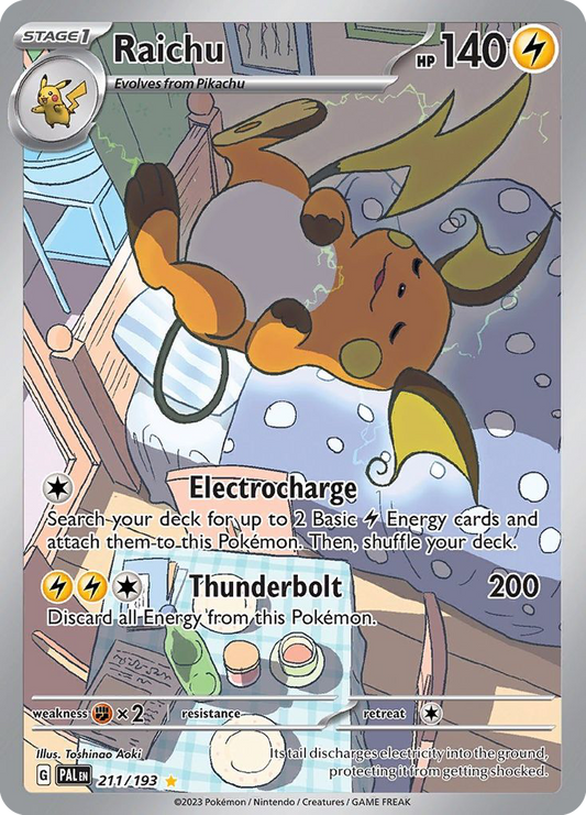 Raichu 211/193 Illustration Rare Paldea Evolved NM/M
