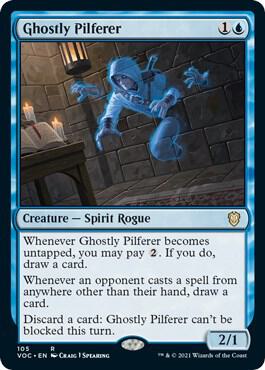 Ghostly Pilferer 105 Rare Commander: Innistrad: Crimson Vow NM/M