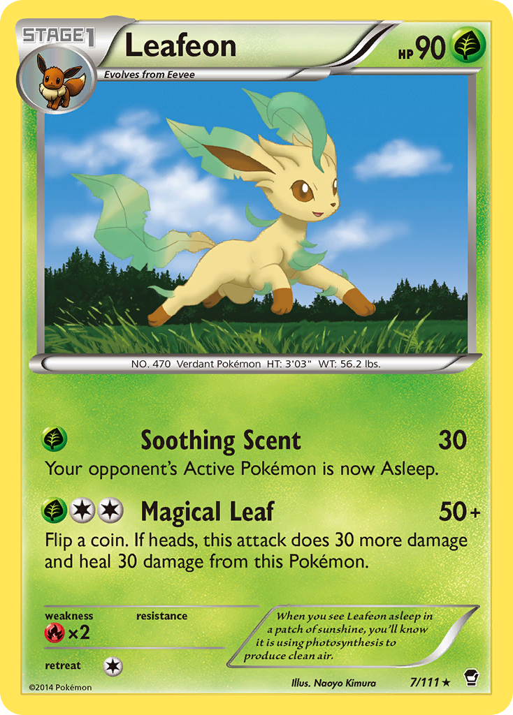 Leafeon 7/111 Rare Furious Fists NM/M