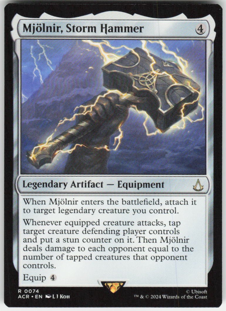 Mjolnir, Storm Hammer R Universes Beyond: Assassin's Creed 74 NM