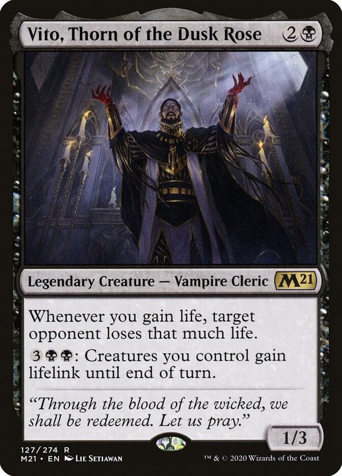 Vito, Thorn of the Dusk Rose 127 Rare Foil Core Set 2021 LP
