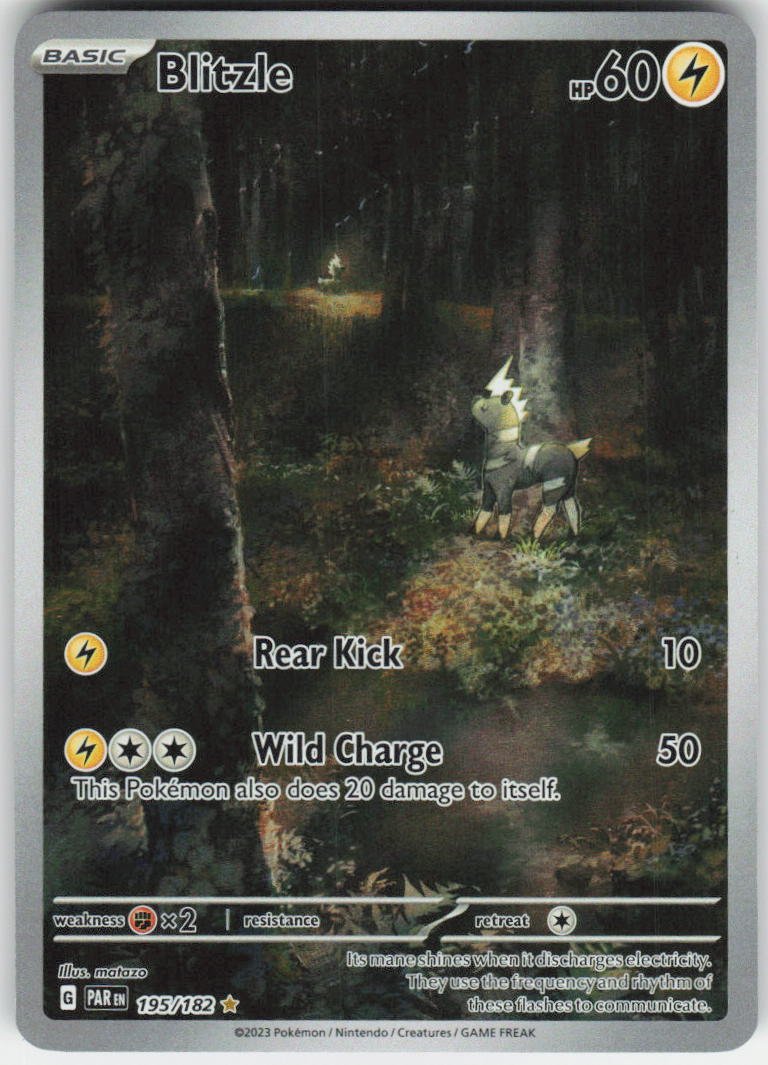 Blitzle - Illustration Rare SV04: Paradox Rift 195/182 NM
