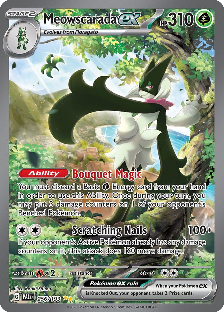 Meowscarada ex 256/193 Special Illustration Rare Paldea Evolved NM/M