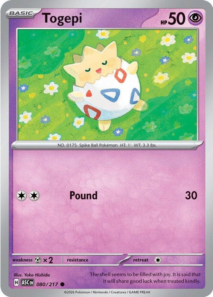 Togepi 080/217 Common Ascended Heroes NM/M