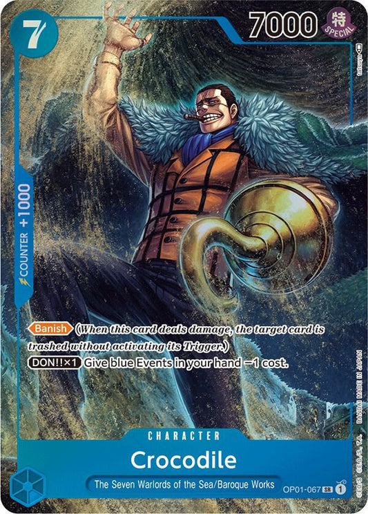 Crocodile (067) (Parallel) OP01-067 Super Rare Romance Dawn NM/M