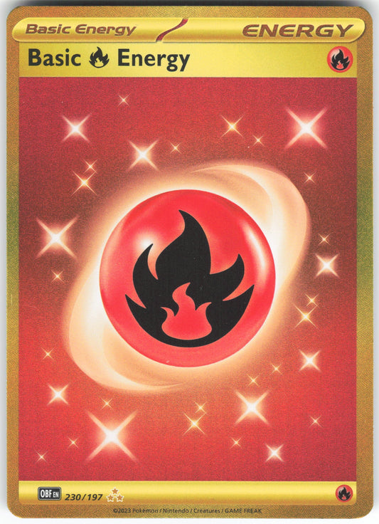 Basic Fire Energy - Hyper Rare SV03: Obsidian Flames 230/197 NM